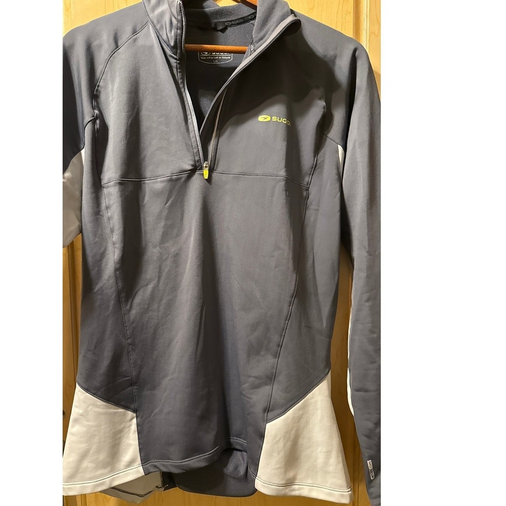 SUGOI Half‎ Zip Pullover Cycling Bicycling Gray Women's LARGE